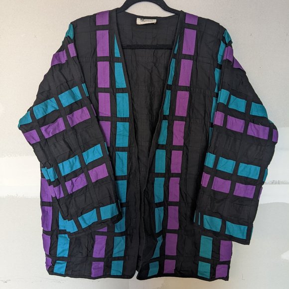 Vintage Jackets & Blazers - Vintage Yak Magik Woven Artsy Boho Kimono Jacket
